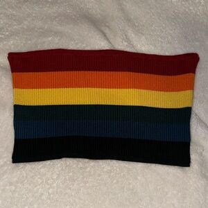 rainbow tube top❤️💙🖤🧡💛